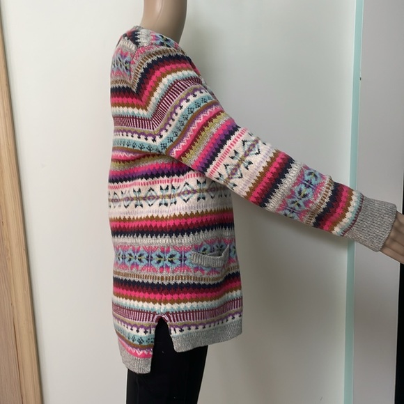Sundance Catalog fair isle cardigan sweater women’s small - Picture 5 of 8